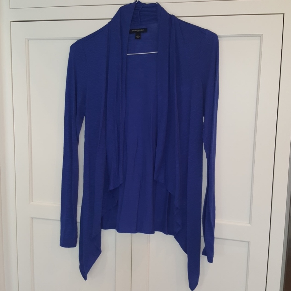 Blue Banana Republic BR long open cardigan M