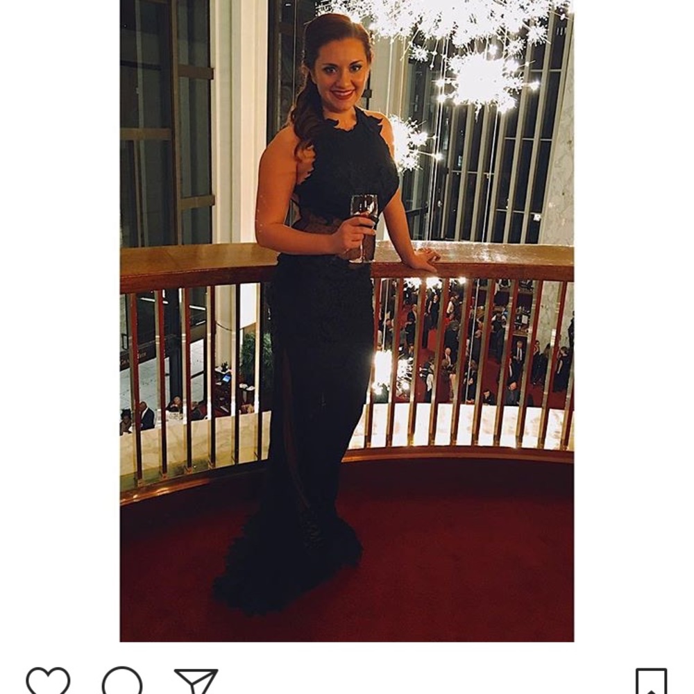 Black Lace Formal Dress