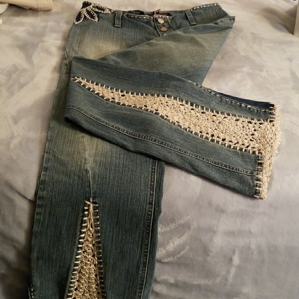 Dollhouse size 13....crochet embellished