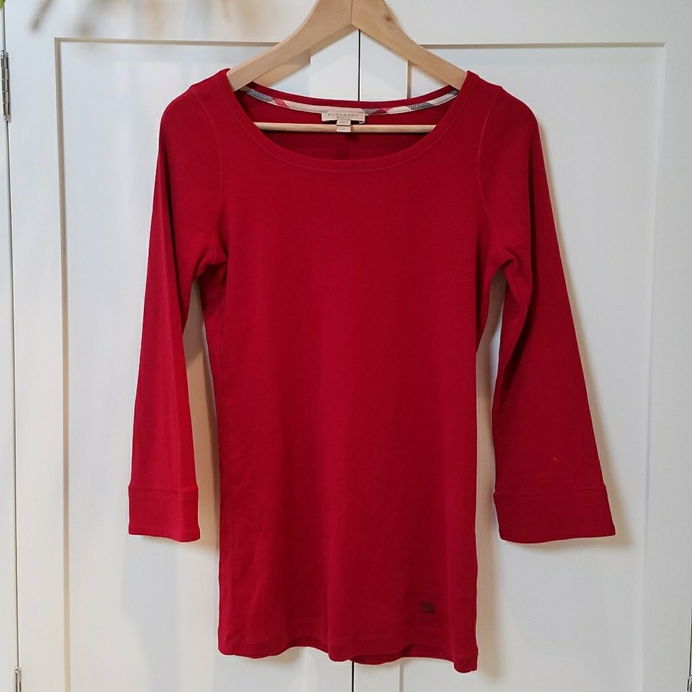 BURBERRY Brit Red Cotton Shirt