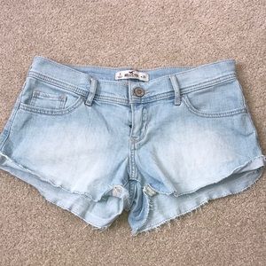 Light blue hollister denim shorts! Size 3