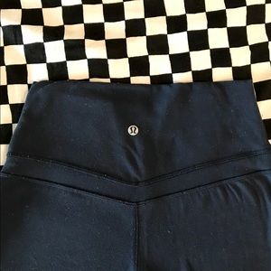 Navy Lululemon Cropped Yoga Pants
