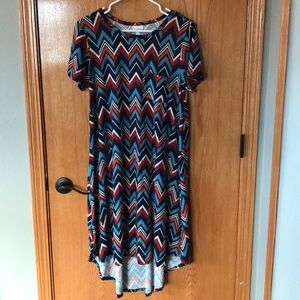 LuLaRoe Carly chevron dress