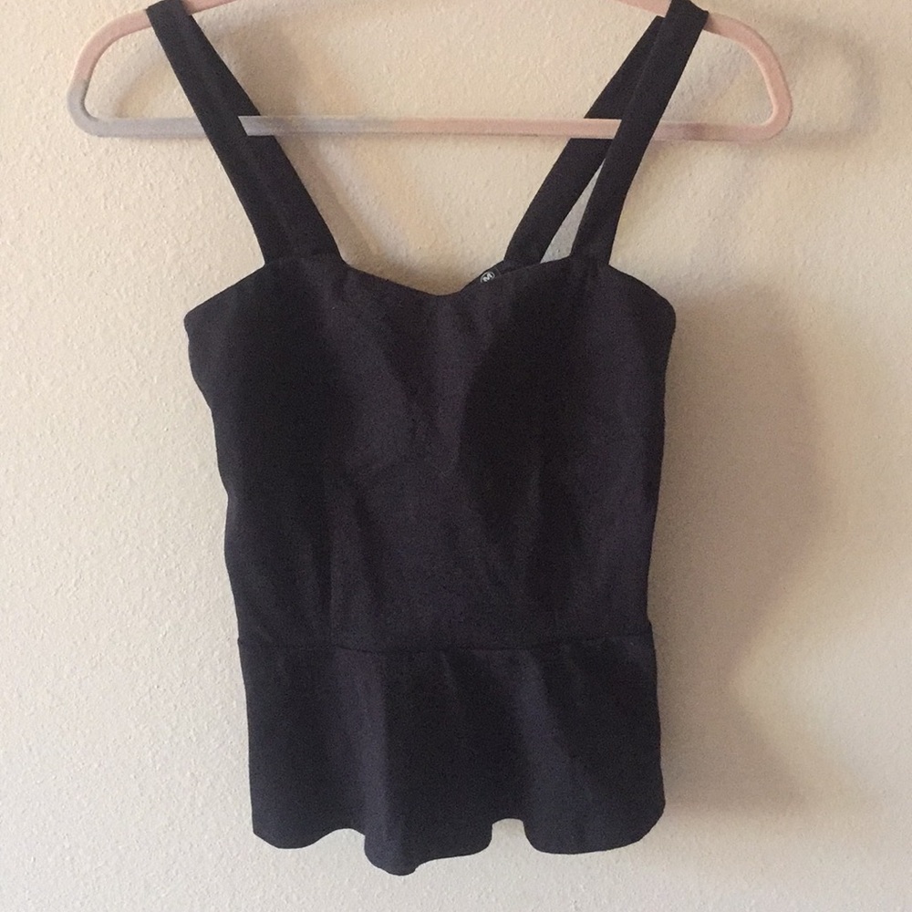 Black tank top