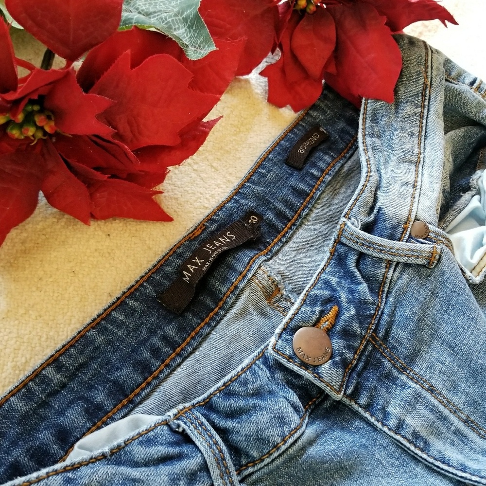 Max Boy Friend Distressed Jeans Size 10