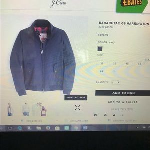 Brand new men's J crew jacket