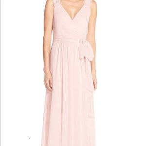 Joanna August Long Chiffon Wrap Dress XS