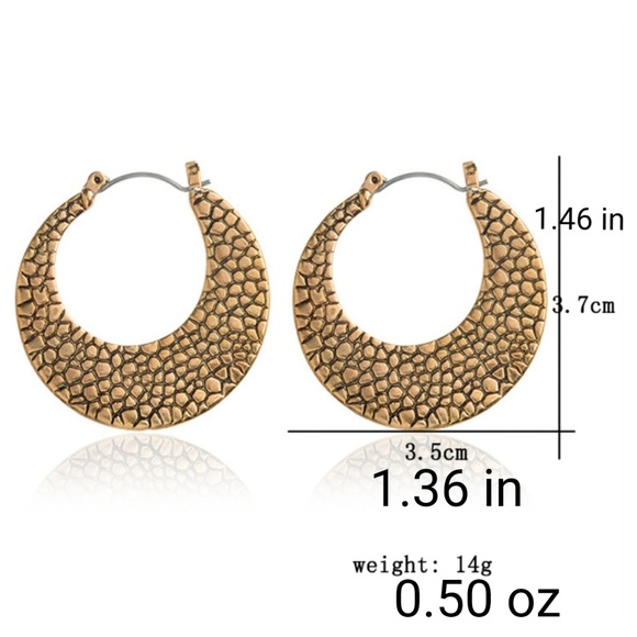 💙(LAST 1) 5🌟 Bronze Crescent Earrings - Picture 3 of 3