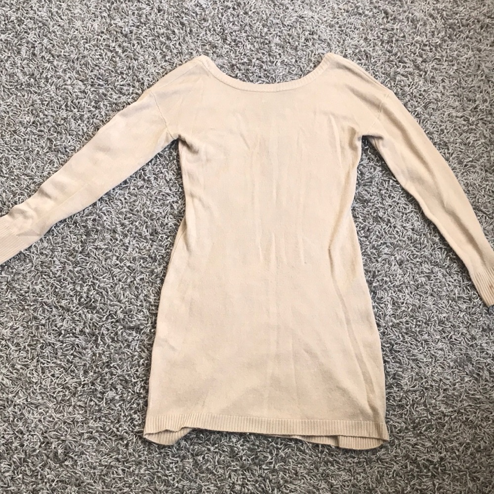 Cream BCBG sweater dress