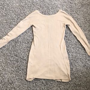 Cream BCBG sweater dress
