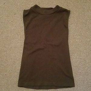 Army green sleeveless top