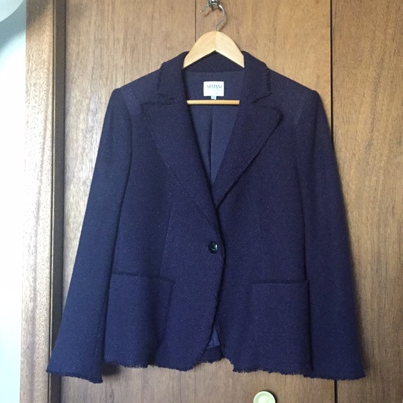 Armani Collezioni Fringe Trim Blazer (size 14) - Picture 1 of 8