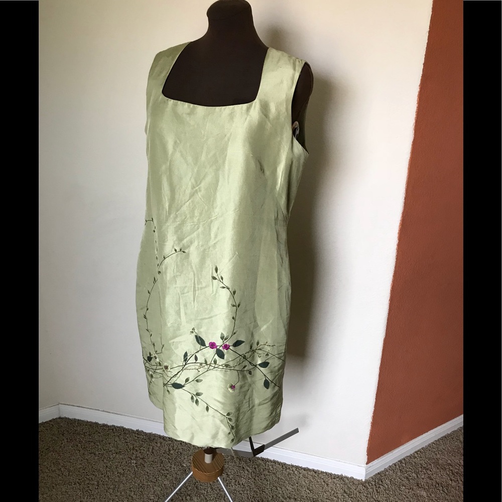 Rafael 100% silk sheath dress