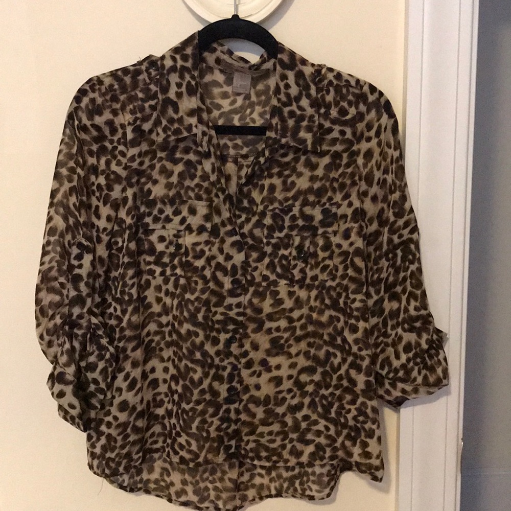 Leopard Print Blouse