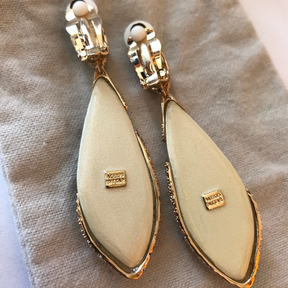 Alexis Bittar Crystal Encrusted Lucite Earrings - Picture 2 of 8