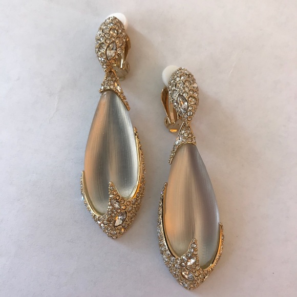 Alexis Bittar Crystal Encrusted Lucite Earrings - Picture 3 of 8