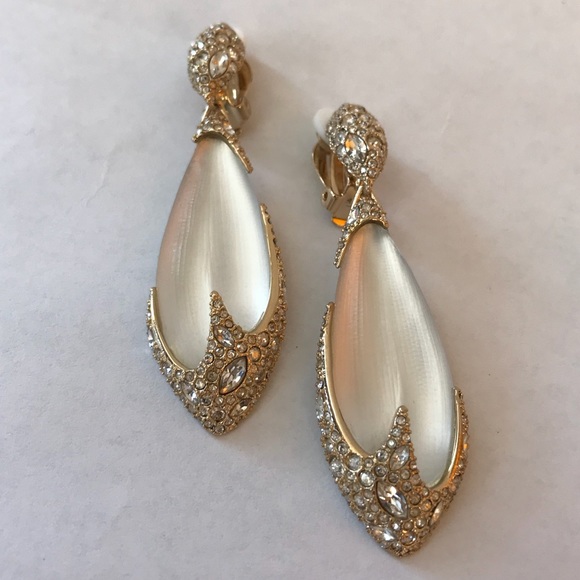 Alexis Bittar Crystal Encrusted Lucite Earrings - Picture 4 of 8