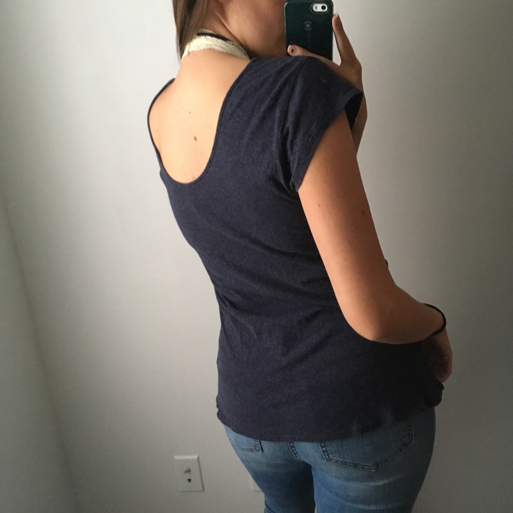 Basic Navy Tee - Picture 3 of 3