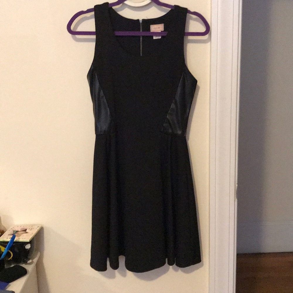 Black fit and flare dress