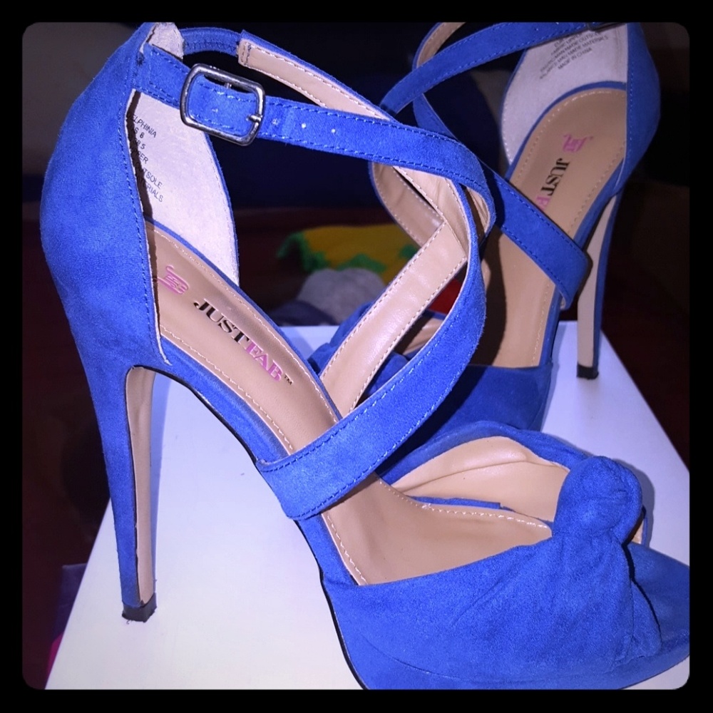 Blue JustFab Heels