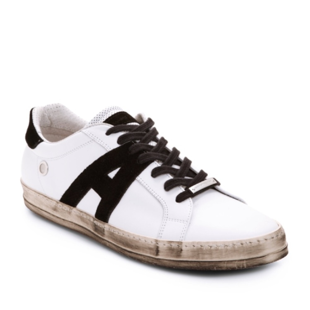 MENS Alessandro Dell’Acqua Leather Logo Sneakers