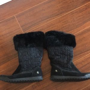 Coach Rabbit Fur Boots
