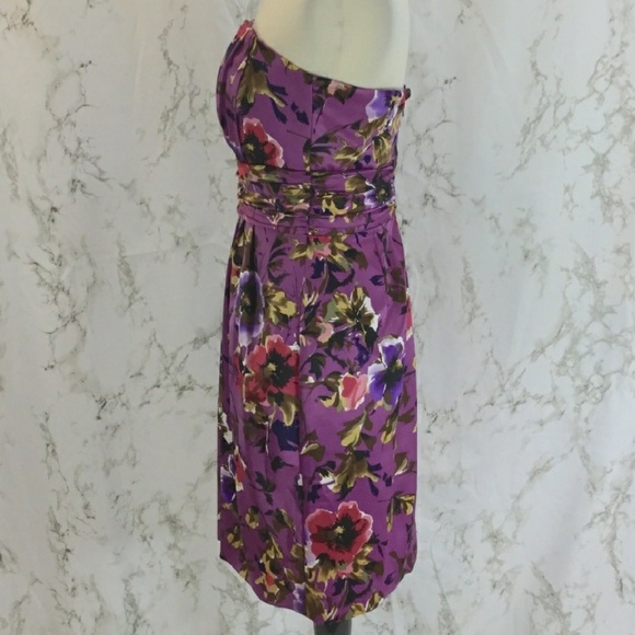 Floral Winery Strapless Dress - Picture 2 of 3