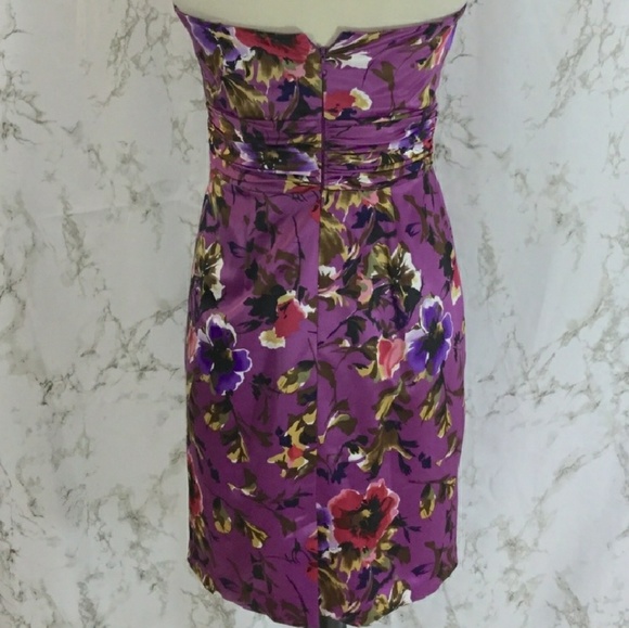 Floral Winery Strapless Dress - Picture 3 of 3