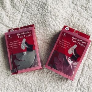 NEW IN BOX Silver and Pink Bendable Shoes