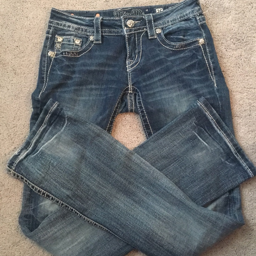 Wing butt boot cut miss me jeans