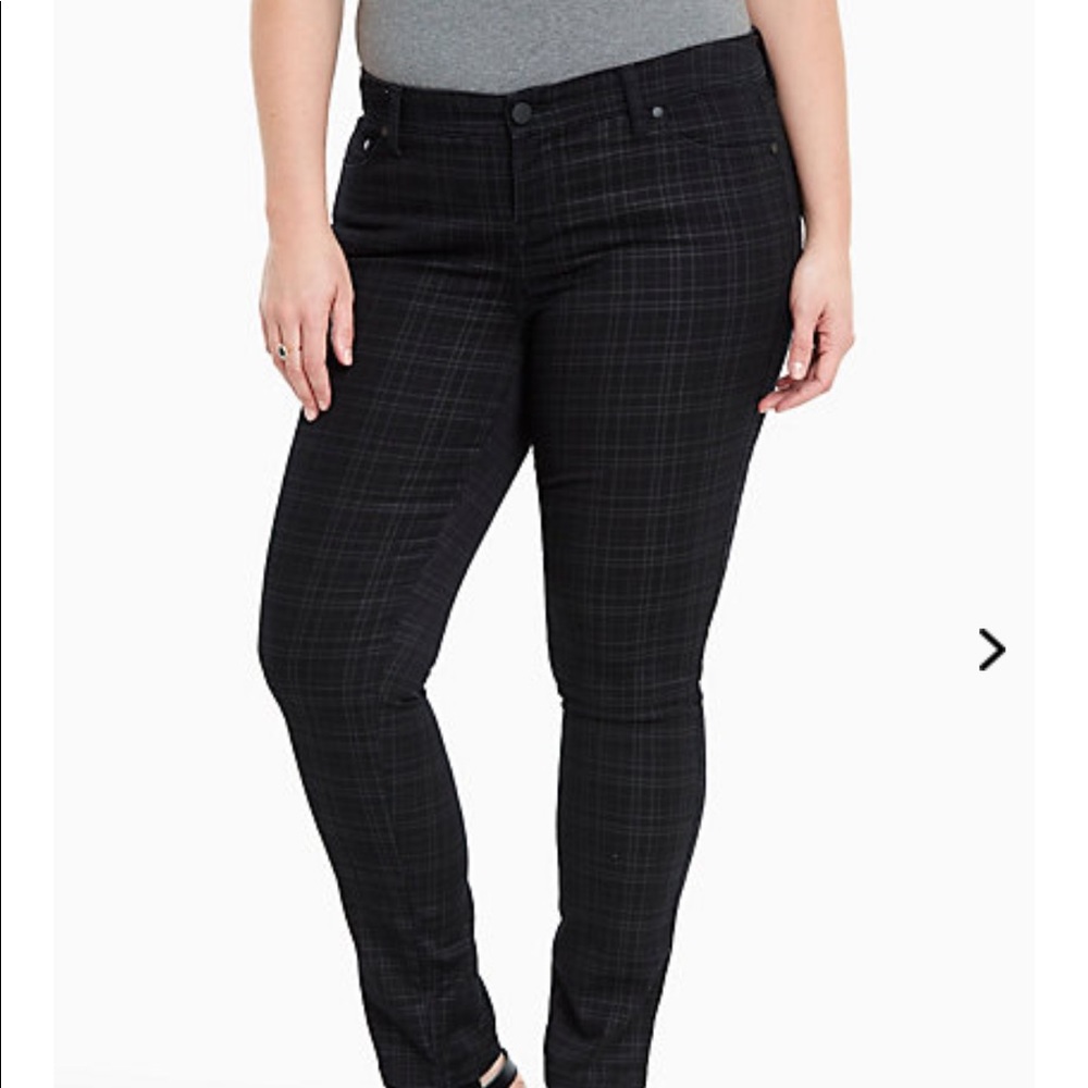 Luxe Skinny Plaid Pants