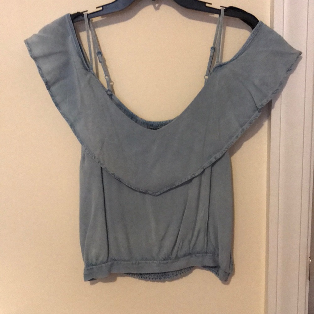 Off the shoulder crop top