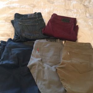 Bundle of men’s pants.