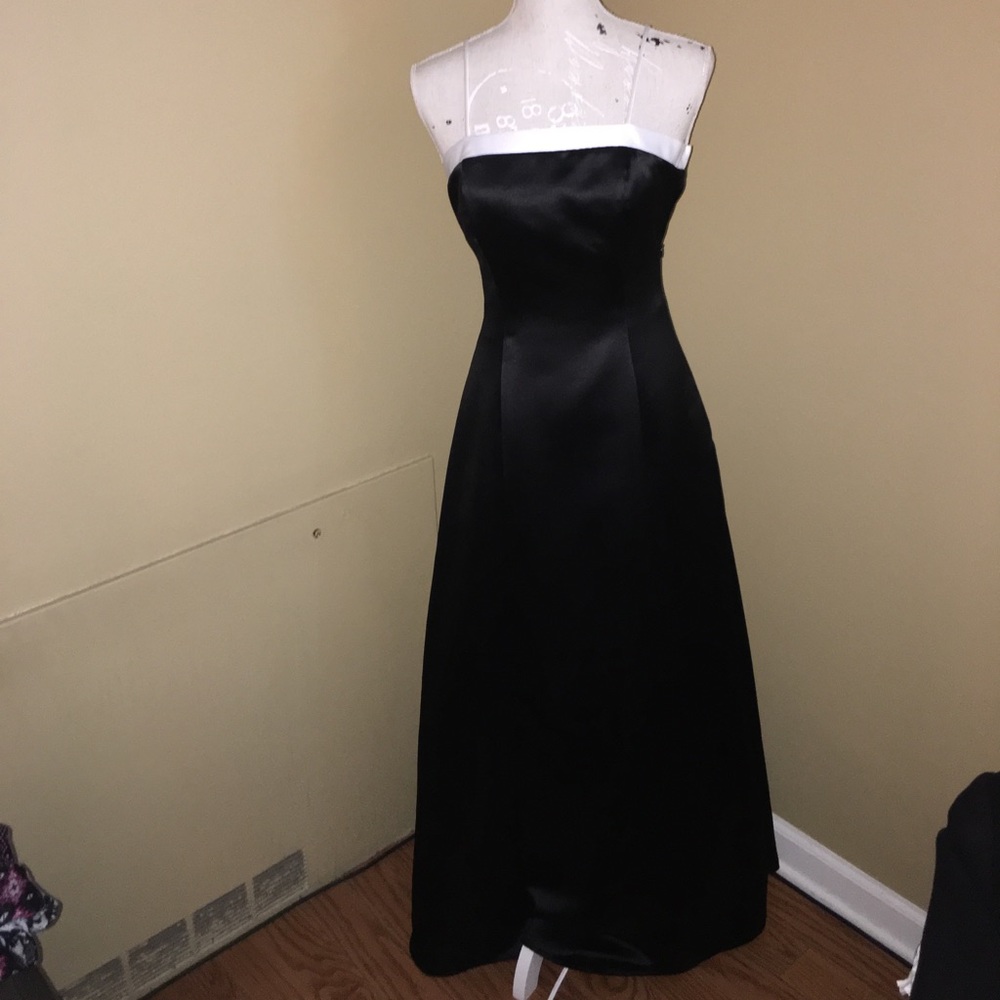 Debut - Black Princess Dress with White Detail