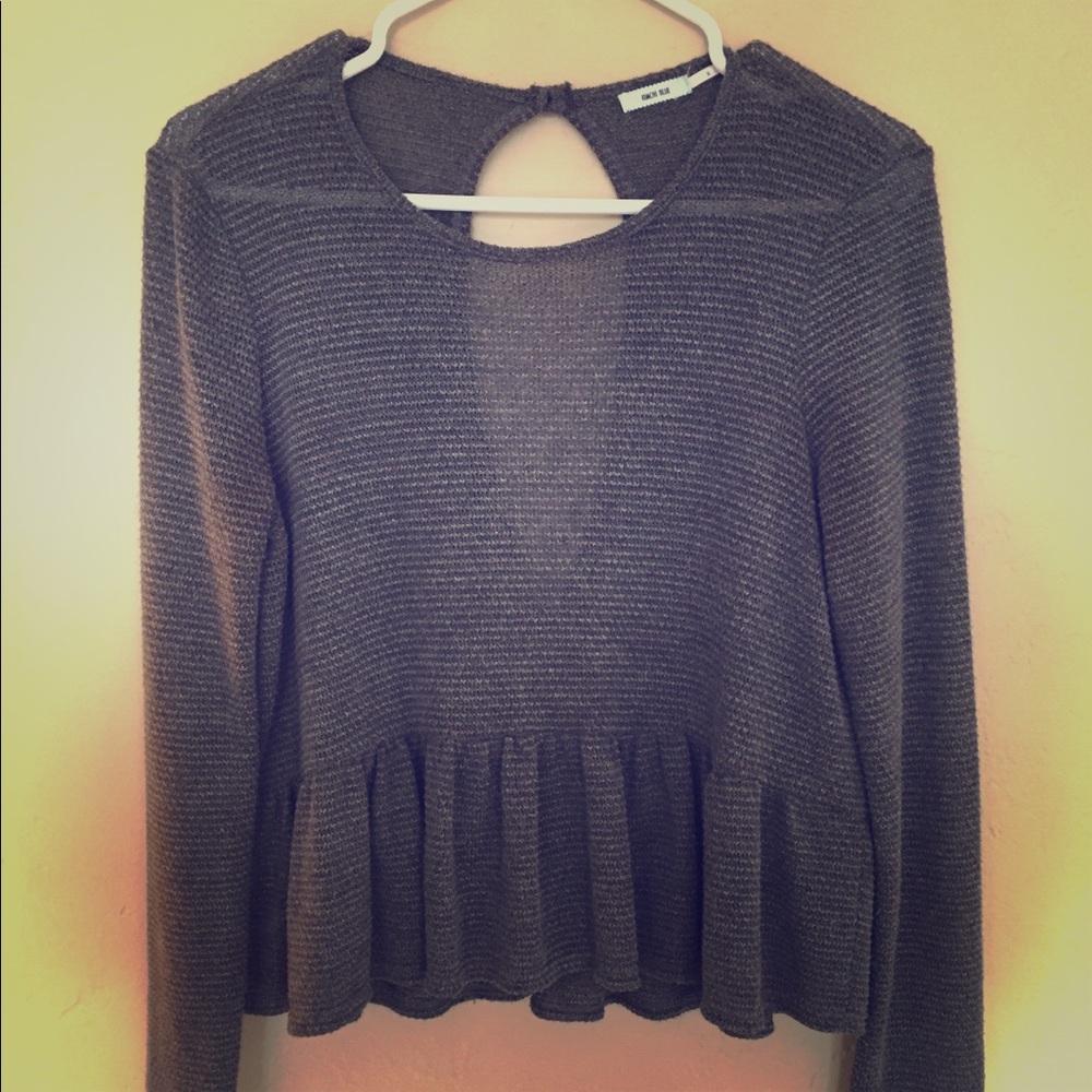 Loose Knit Babydoll Shirt