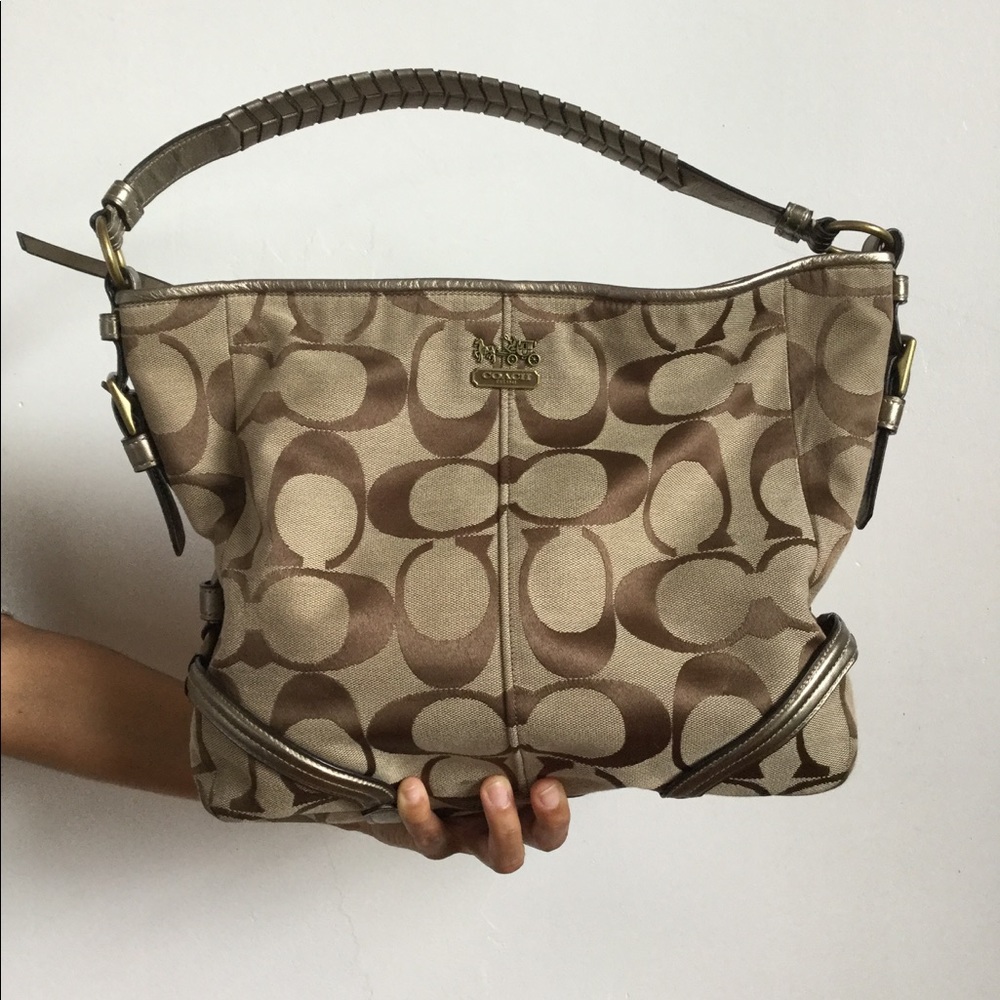 Coach Monogram Hobo Shoulder Bag
