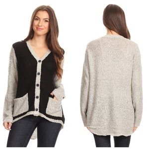 Carol Rose color block cardigan