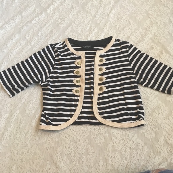 Topshop Tops - Super cute Topshop nautical striped shrug