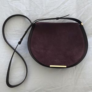 Cuyana Suede Saddle Bag
