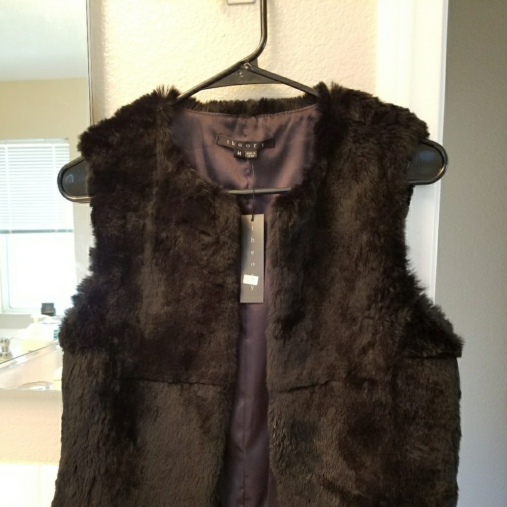 Theory fur vest