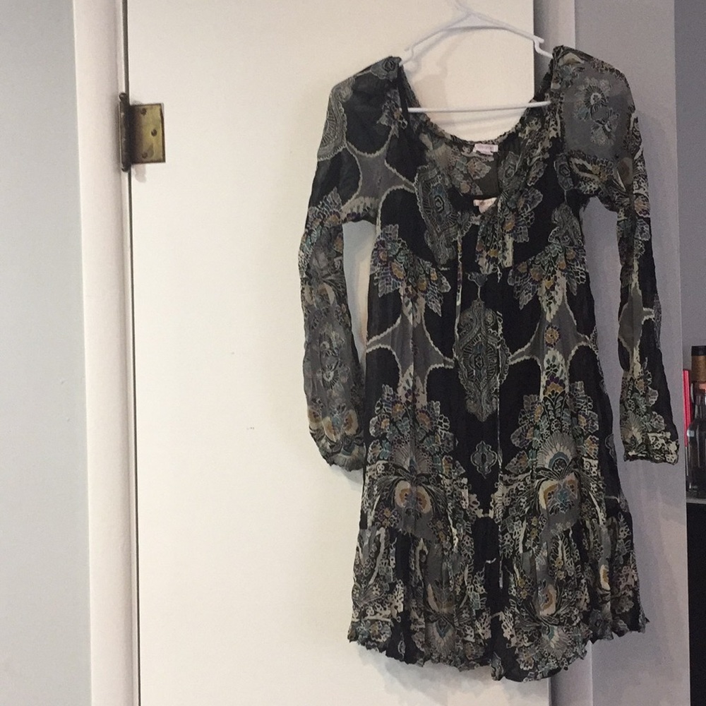 Black and gray dress
