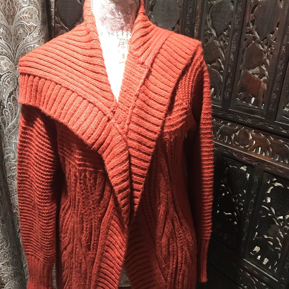 Beautiful Merona RUST COLORED CARDI BNWT SIZE S &M
