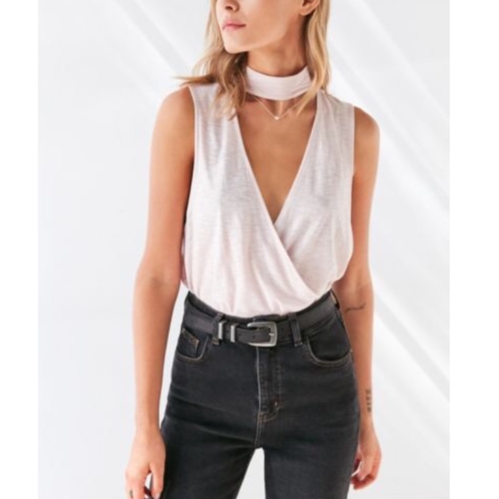 Silence + Noise Mock Neck Top