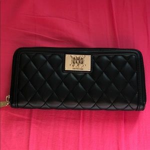 Love Moschino black and gold wallet