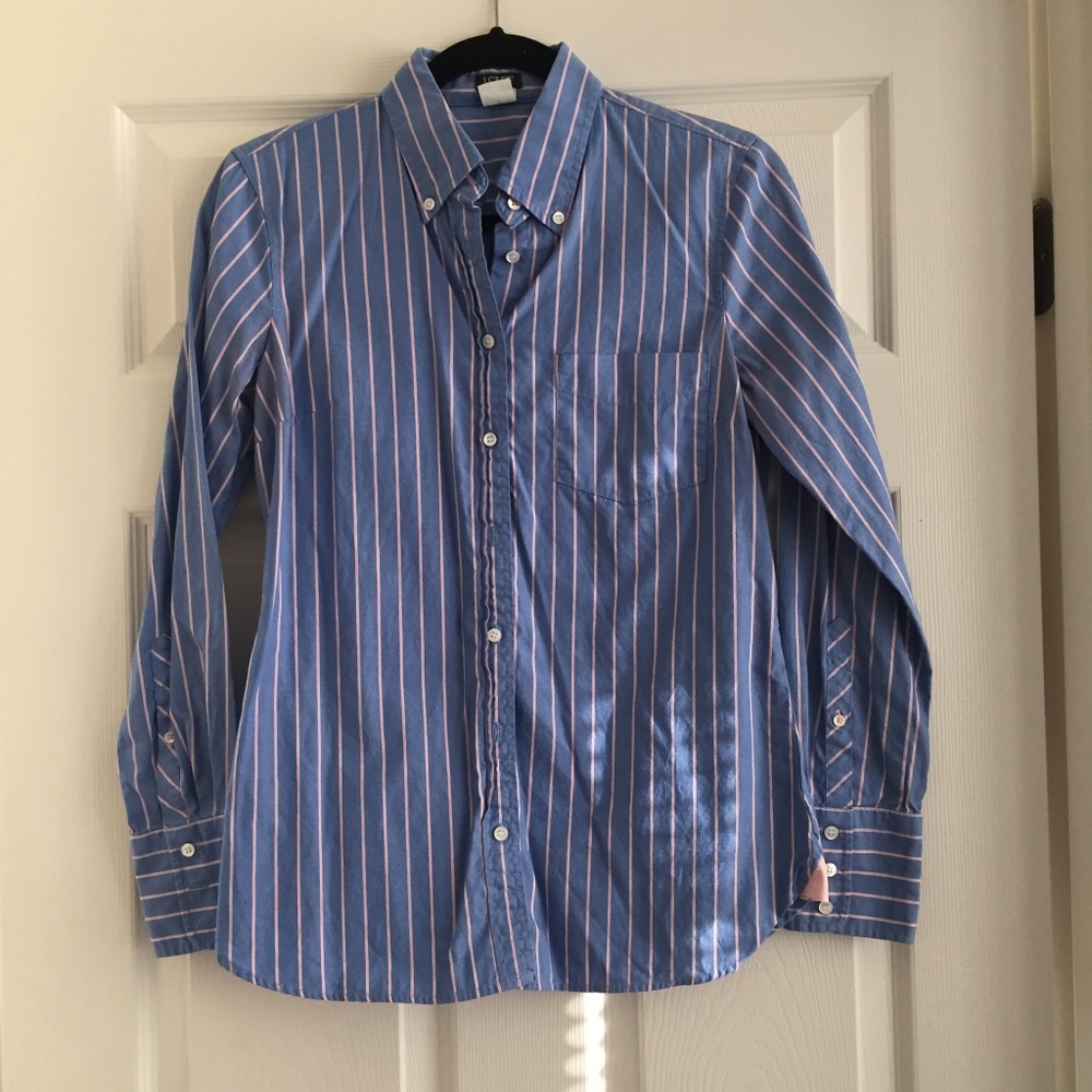 Striped button down shirt