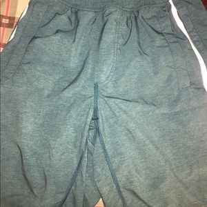 Green Lululemon Shorts. Surge shorts.