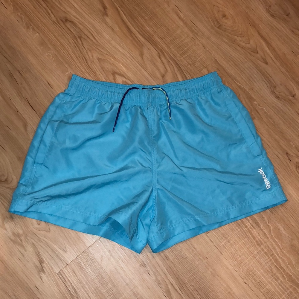 Men’s Reebok light blue swim shorts