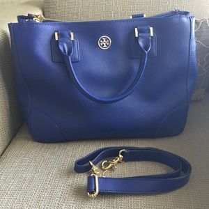 Tory Burch Robinson Large Double Zip tote