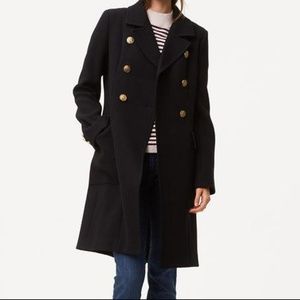 LOFT Military Double Breasted Coat