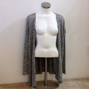 Lightweight Heathered Gray Cardigan